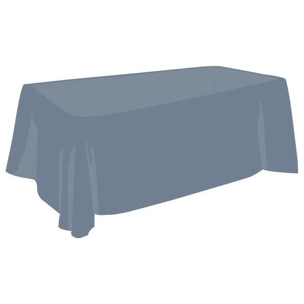 8 Ft. Blank Polyester Throw-Style Tablecloth - 3-DAY - Image 5