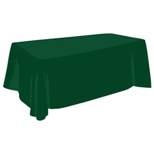 8 Ft. Blank Polyester Throw-Style Tablecloth - 3-DAY
