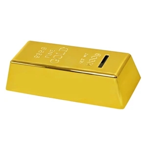 Gold Bar Coin Bank Paper Paperweight
