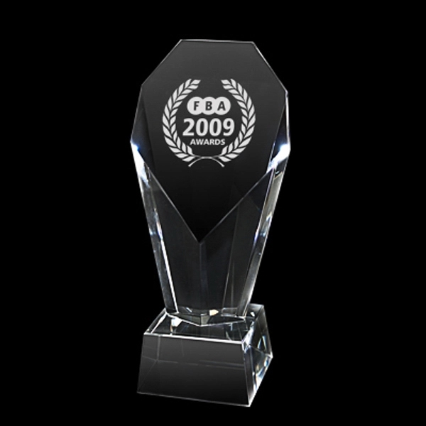 Crystal Heart Trophy - Small
