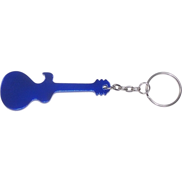 Guitar shape bottle opener keychain - Image 3