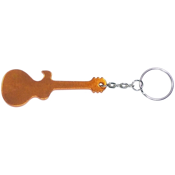 Guitar shape bottle opener keychain - Image 4