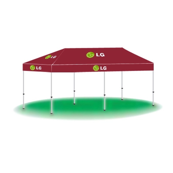 10' x 20' Custom Printed Tent Canopy-2 Color - Image 10