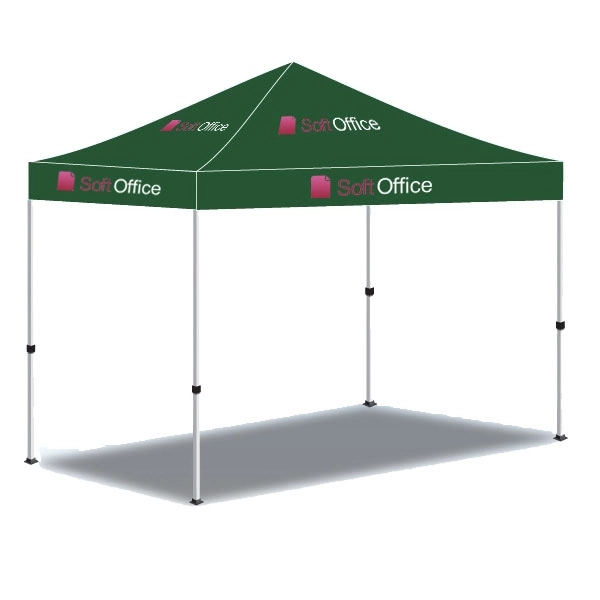 10'  x10' Custom Made Printed Canopy Tent-2 Color - Image 4