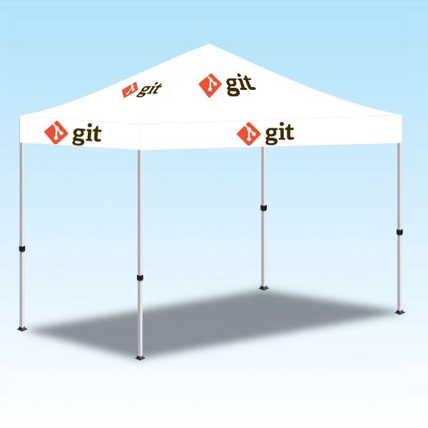 5' x 5' Popup Canopy with logo graphic - 2 color - Image 1