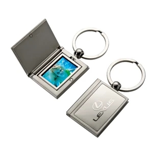 Rectangular keychain with photo holder