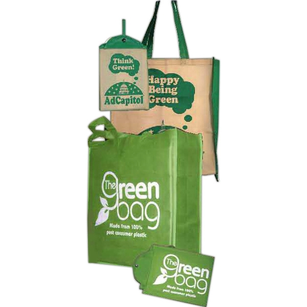 100% recycled nonwoven folding bag