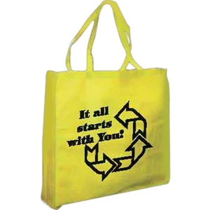 100% recycled nonwoven flat tote