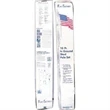 18ft. steel white pole w/poly cotton 3ft. x 5ft. USA flag