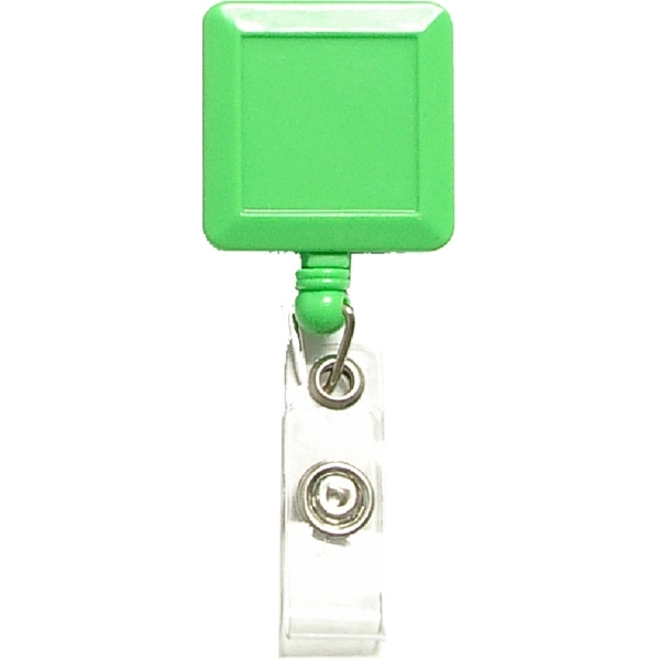 Square retractable badge holder with lanyard - Image 2