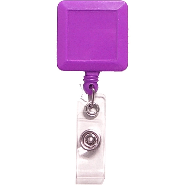 Square retractable badge holder with lanyard - Image 5