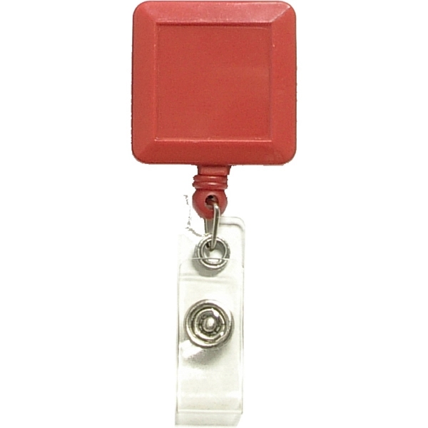 Square retractable badge holder with lanyard - Image 6