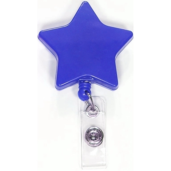 Star shape retractable badge holder with lanyard - Image 2