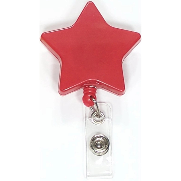 Star shape retractable badge holder with lanyard - Image 3
