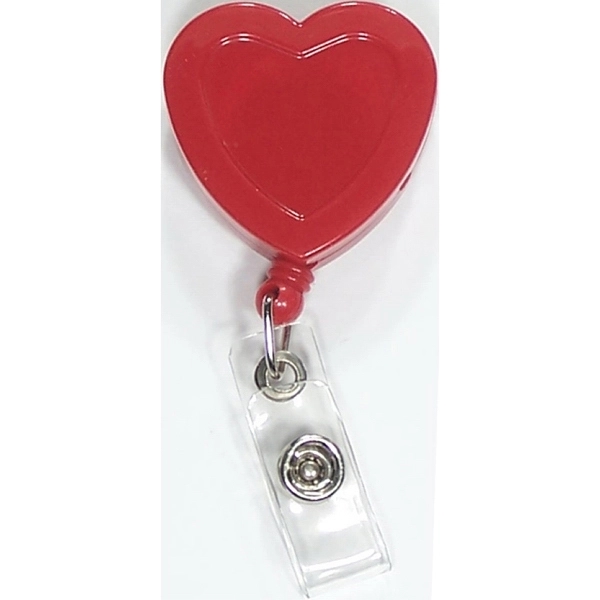 Heart shape retractable badge holder - Image 4