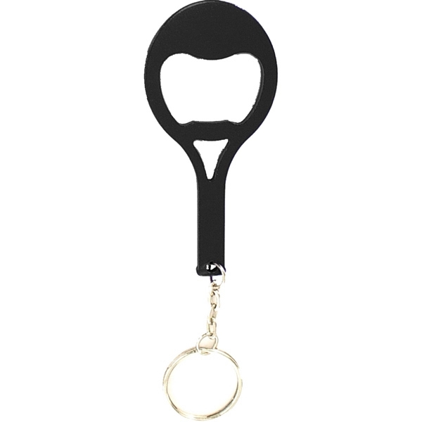 Tennis racket shape bottle opener key chain - Image 2
