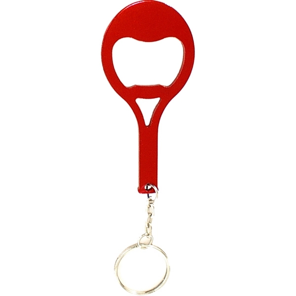 Tennis racket shape bottle opener key chain - Image 6