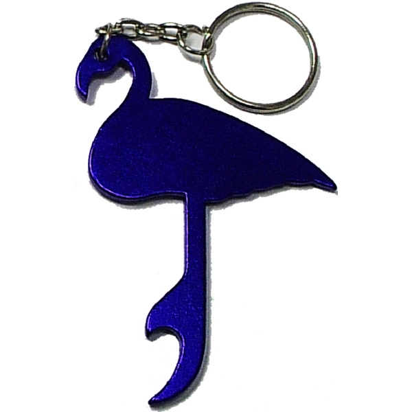 Flamingo shape bottle opener keychain - Image 2