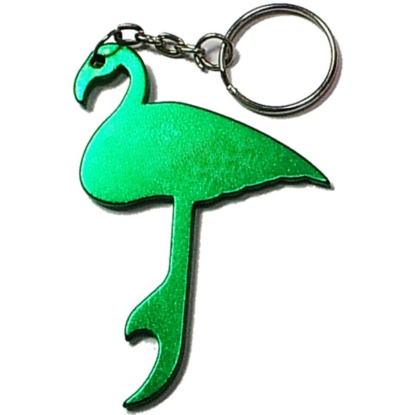 Flamingo shape bottle opener keychain - Image 3