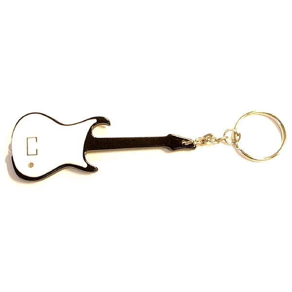 Guitar shape LED bottle opener keychain - Image 2