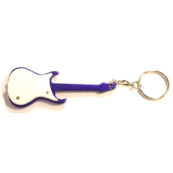 Guitar shape LED bottle opener keychain - Image 3