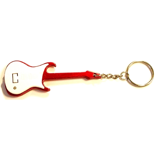 Guitar shape LED bottle opener keychain - Image 7