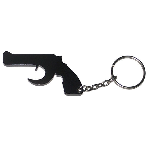 Gun shape bottle opener keychain - Image 2