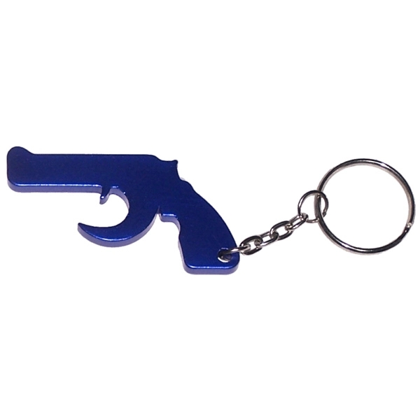 Gun shape bottle opener keychain - Image 3