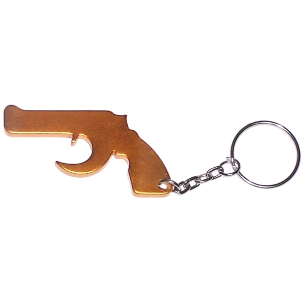 Gun shape bottle opener keychain - Image 4