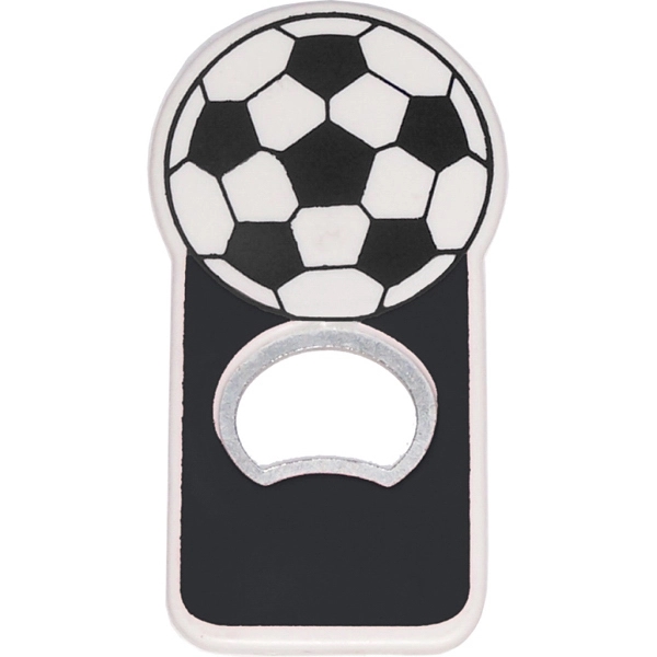 Jumbo size soccer shape magnetic bottle opener - Image 2