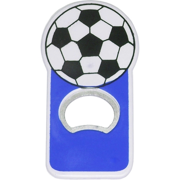 Jumbo size soccer shape magnetic bottle opener - Image 3