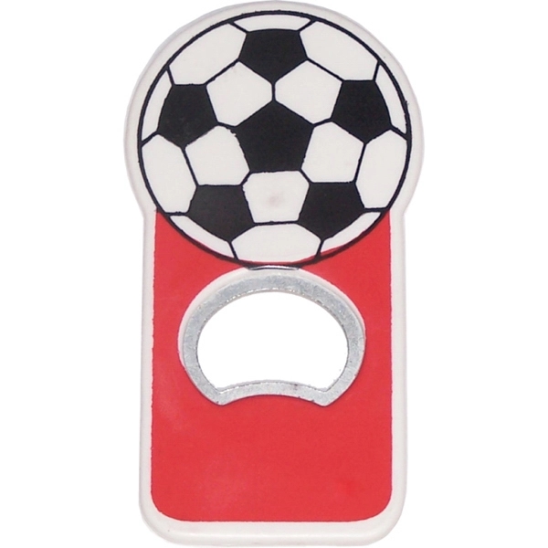 Jumbo size soccer shape magnetic bottle opener - Image 4