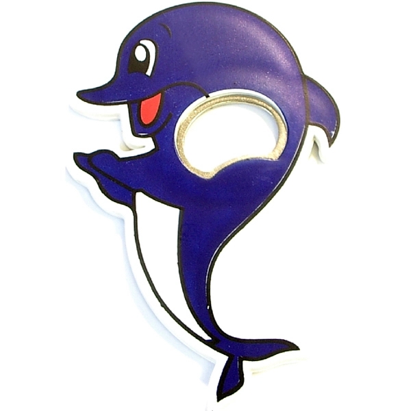 Jumbo size dolphin shape magnetic bottle opener - Image 2