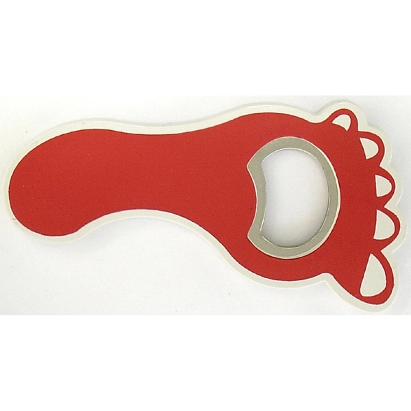 Jumbo size foot shape magnetic bottle opener - Image 2