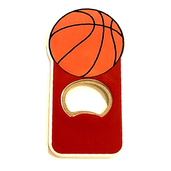 Basket ball shape magnetic bottle opener - Image 3
