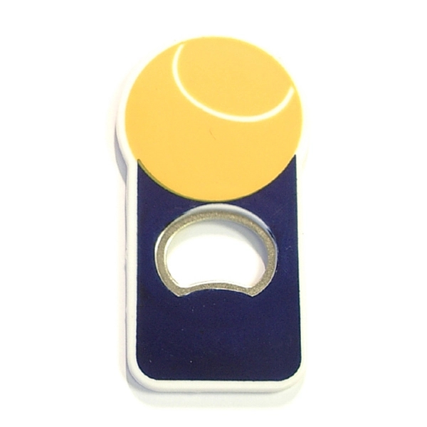 Tennis ball shape magnetic bottle opener - Image 2