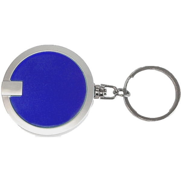 Coaster shape round flashlight key chain - Image 3
