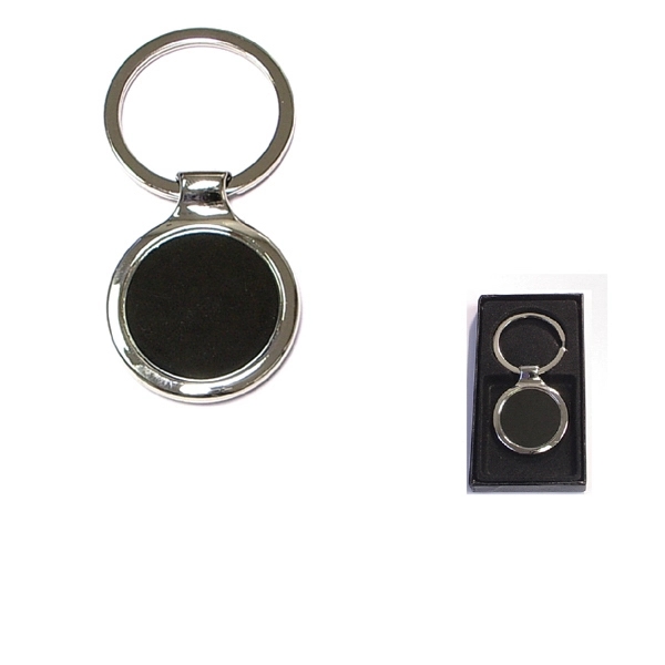 Chrome metal key holder with gift case - Image 2