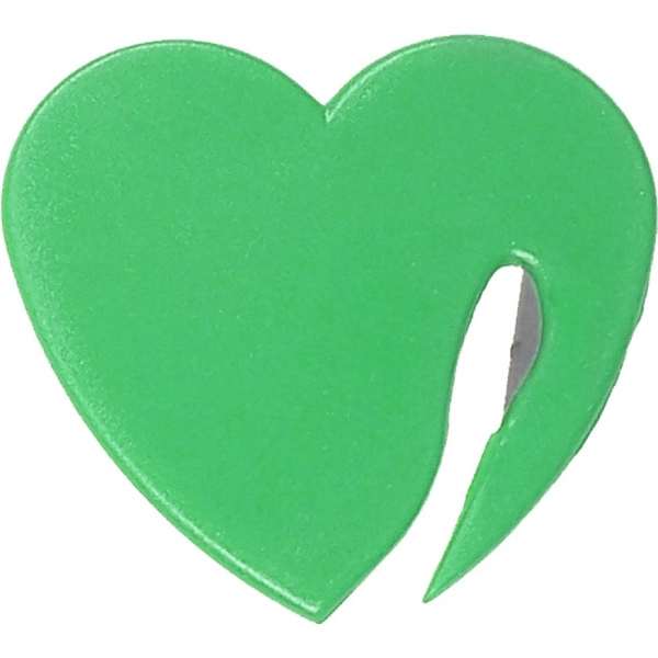Jumbo Size Heart Shaped Letter Opener with Magnet - Image 3
