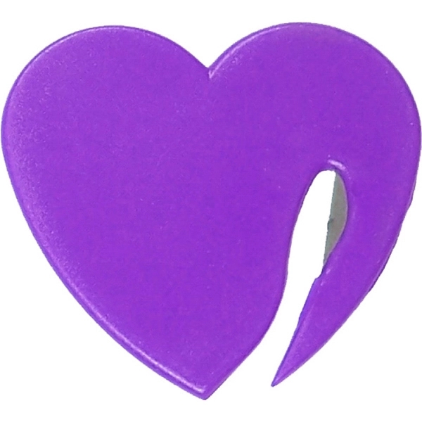 Jumbo Size Heart Shaped Letter Opener with Magnet - Image 4