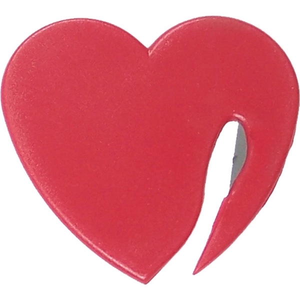 Jumbo Size Heart Shaped Letter Opener with Magnet - Image 5