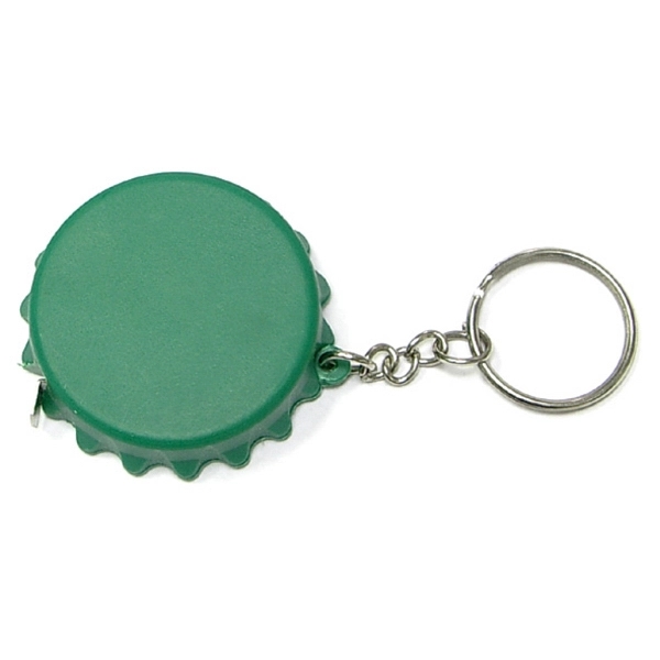 Bottle cap shape tape measure key chain - Image 2