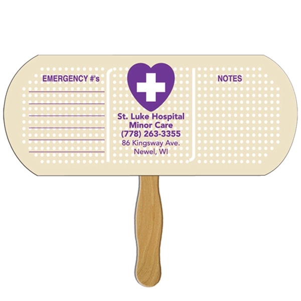 Bandage/Pill Hand Fan - Image 1