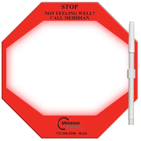 Stop Sign Erasable Memo Board