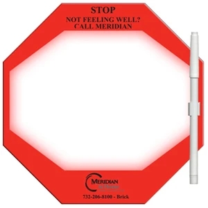 Stop Sign Erasable Memo Board