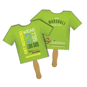 T-Shirt Sandwiched Hand Fan Full Color