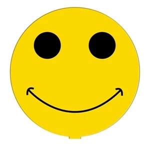 Smiley Face Hand Fan Without Stick