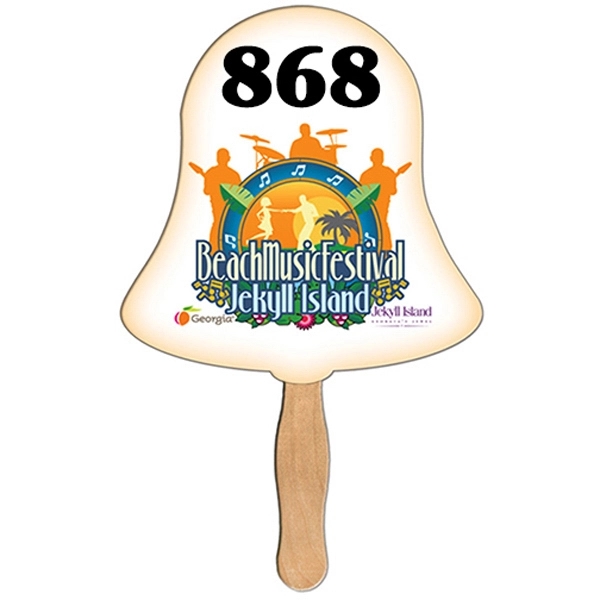 Bell Auction Hand Fan Full Color - Image 1