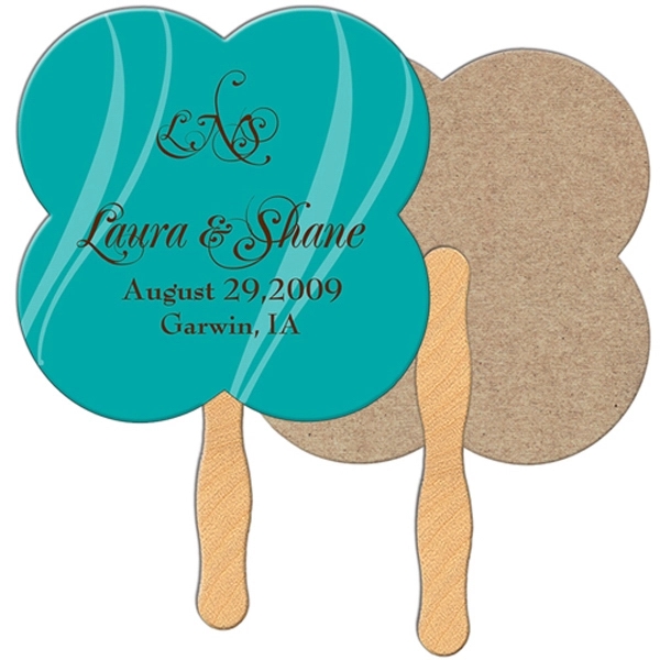 Clover Recycled Hand Fan