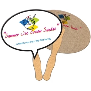 Thought Bubble Recycled Hand Fan
